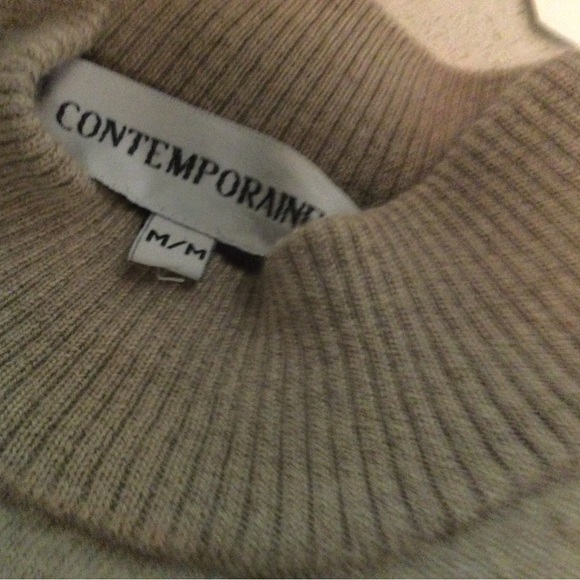 Contemporaine mock neck wool sweather - Picture 2 of 3